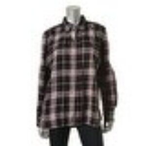 LRL Lauren Jeans Co. Womens  Plaid  Shirt